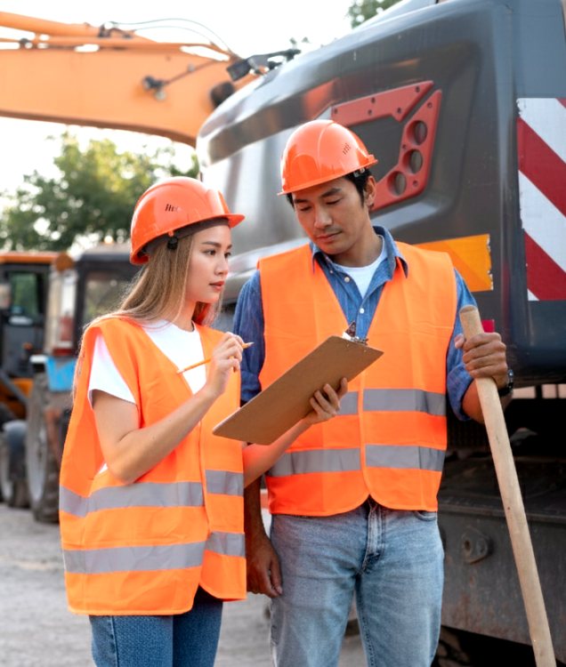 Women and Man discuss